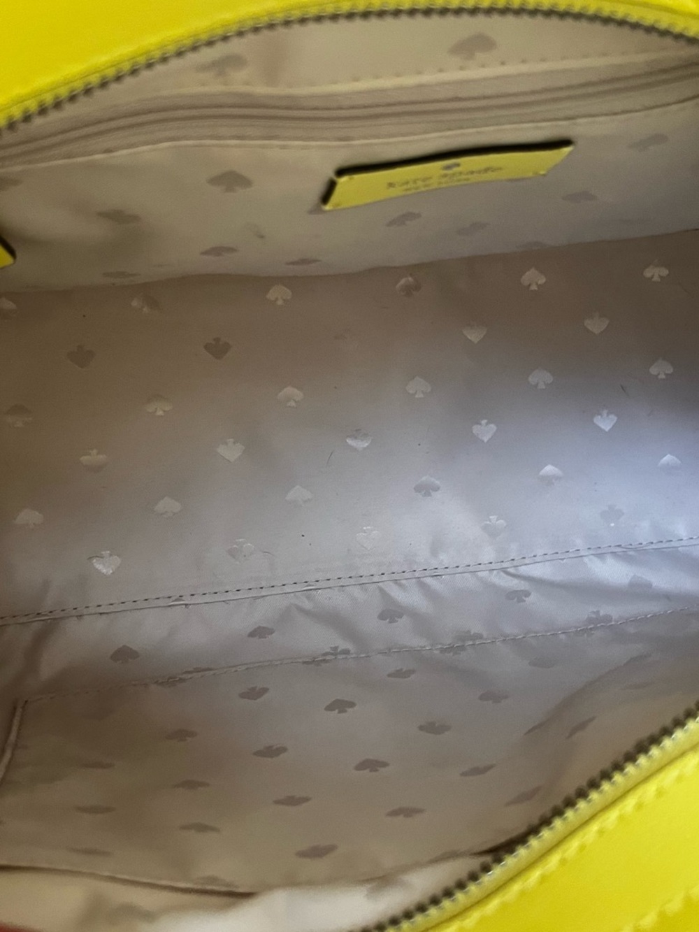 🪻SOLD🪻Kate Spade Patterson Drive Geraldine Colorblock Satchel Limelight Yellow - Picture 10 of 15